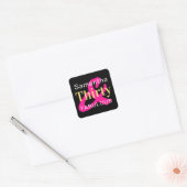 30e verjaardag Persoonlijke Dertig Fabulous Vierkante Sticker (Envelop)
