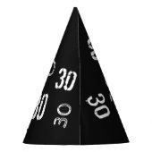 30e verjaardag Pet op Aangepast papier voor thuisd Feesthoedjes (Achterkant)