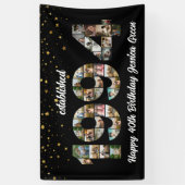 30e verjaardag Photo Collage opgericht 1994 Spandoek (Verticaal)