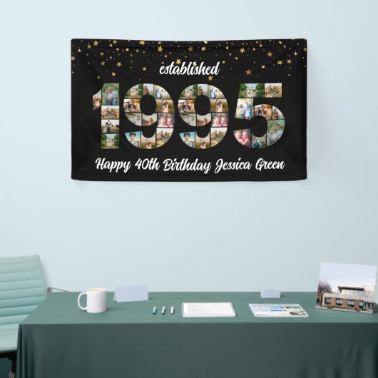 30e verjaardag Photo Collage opgericht 1995 Spandoek (Beurs)