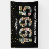 30e verjaardag Photo Collage opgericht 1995 Spandoek (Verticaal)