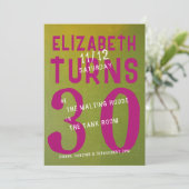 30e verjaardag plezier kaart (Staand voorkant)