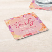 30e verjaardag praat dertig tegen mij kartonnen onderzetters (Schuin)