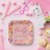 30e verjaardag praat dertig tegen mij papieren bordje (Feest)