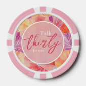 30e verjaardag praat dertig tegen mij poker chips (Voorkant)