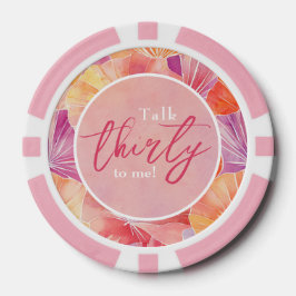 30e verjaardag praat dertig tegen mij poker chips