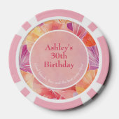 30e verjaardag praat dertig tegen mij poker chips (Achterkant)