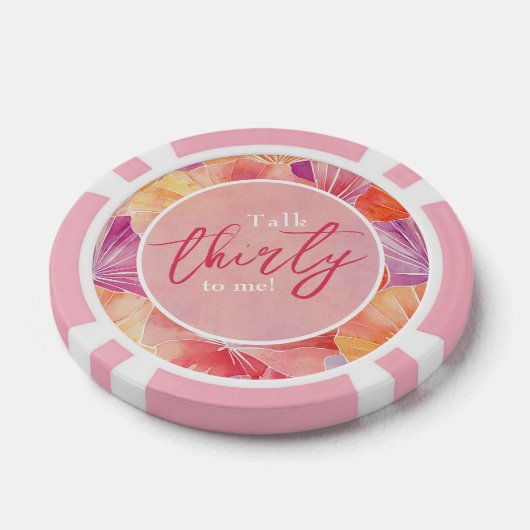 30e verjaardag praat dertig tegen mij poker chips (Enkel)