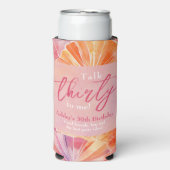 30e verjaardag praat dertig tegen mij seltzer blikjeskoeler (Seltzer Voorkant)