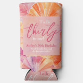 30e verjaardag praat dertig tegen mij seltzer blikjeskoeler (Voorkant)