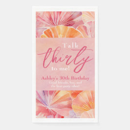 30e verjaardag praat dertig tegen mij servet