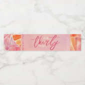 30e verjaardag praat dertig tegen mij waterfles etiket (Enkel label)