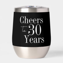 30e Verjaardag Proost op 30 Jaar Zwart Wit