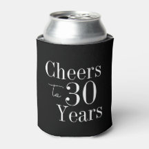 30e Verjaardag Proost op 30 Jaar Zwart Wit