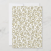 30e verjaardag Random Number Pattern Gold/White Kaart (Achterkant)