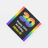 30e verjaardag: Regenboogspectrum # 30, Aangepaste Servet (Hoek)