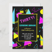 30e verjaardag Retro Party Kaart (Voorkant)