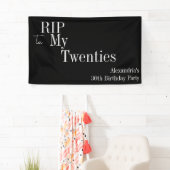 30e verjaardag RIP 20s Black and White Party Spandoek (Insitu)