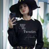30e verjaardag RIP 20s Black White Matching Party Trui