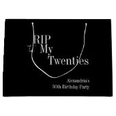 30e verjaardag RIP 20s Party Favoriet Groot Cadeauzakje (Voorkant)