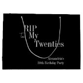 30e verjaardag RIP 20s Party Favoriet Groot Cadeauzakje (Achterkant)