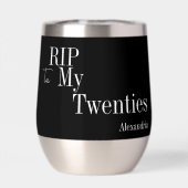 30e verjaardag RIP 20s Party Zwart-wit (Achterkant)