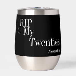 30e verjaardag RIP 20s Party Zwart-wit