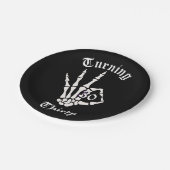 30e Verjaardag - RIP Twenties Skeleton Paper Bord (Gekanteld)