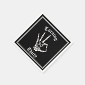 30e Verjaardag - RIP Twenties Skeleton Paper Bord Servet (Hoek)