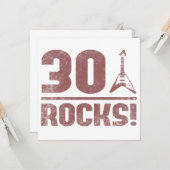 30e verjaardag Rocks Kaart (Voorkant / Achterkant in situ)