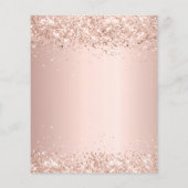 30e verjaardag roos gouden ballonnen begrotingsuit flyer (Achterkant)