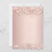 30e verjaardag roos gouden ballonnen luxe kaart (Achterkant)