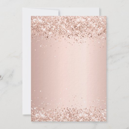 30e verjaardag roos gouden ballonnen luxe kaart (Achterkant)