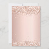 30e verjaardag roos gouden glans ballonnen kaart (Achterkant)