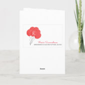 30e verjaardag roze ballon kaart (Achterkant)