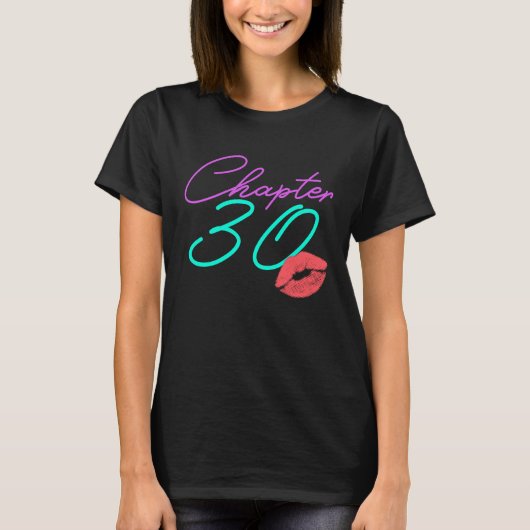 30e verjaardag Roze vrouwen T-shirt (Voorkant)