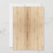 30e Verjaardag Rustieke Houten Zonnebloem Waterver Kaart (Achterkant)