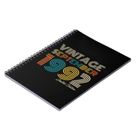 30e verjaardag  september 1992 Limited Edtn. Notitieboek (Linkerzijde)