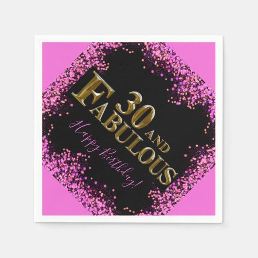 30e verjaardag servet (Voorkant)