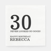 30e verjaardag servetten (Voorkant)