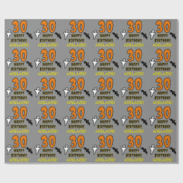 30e verjaardag: Spooky Halloween Thema, aangepaste Cadeaupapier