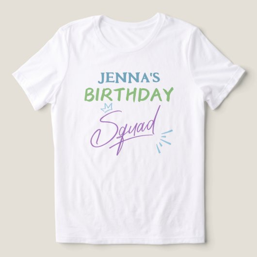 30e Verjaardag Squad Dames Tri-Blend Shirt (Design voorkant)