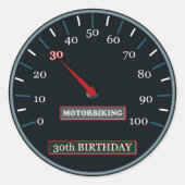 30e verjaardag Sticker (Voorkant)