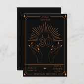 30e Verjaardag Tarot Kaart Feestuitnodiging (Voorkant / Achterkant)