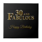 30e verjaardag tegeltje (Voorkant)
