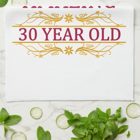 30e. Verjaardag Theedoek (Gevouwen)