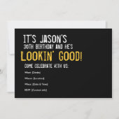 30e verjaardag - Tien x3 Uitnodiging (Achterkant)