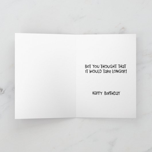 30e verjaardag Tijd vliegt Kaart (Binnen)