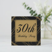 30e verjaardag Uitnodiging (Staand voorkant)