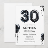 30e verjaardag uitnodiging 30 jaar (Voorkant / Achterkant)